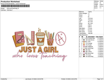 Girl Loves Teaching