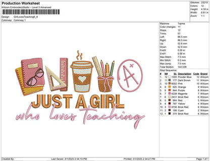 Girl Loves Teaching