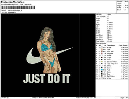Girl  sexy just do it