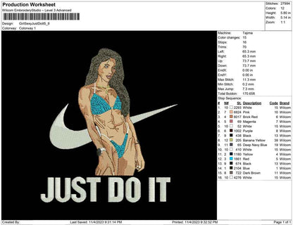 Girl  sexy just do it
