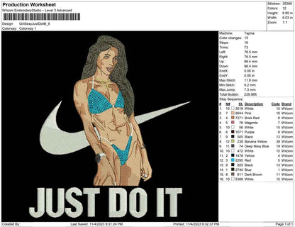 Girl  sexy just do it