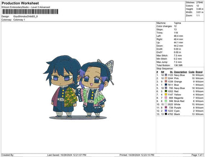 Giyu Shinobu chibi B