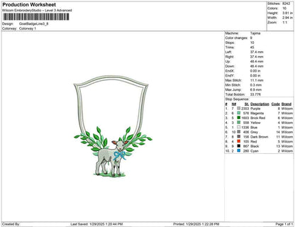 Goat Badge Line