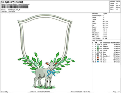 Goat Badge Line