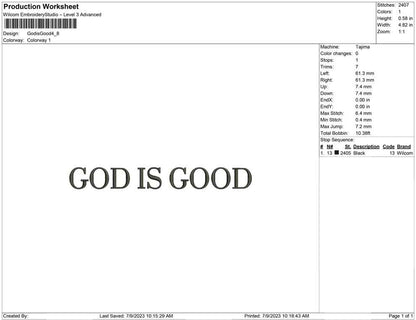 God is good