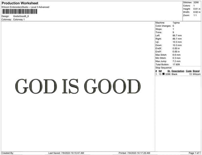 God is good
