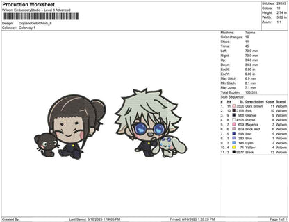 Gojo and Geto Chibi