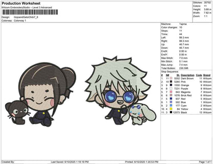 Gojo and Geto Chibi