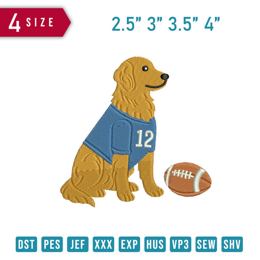 Golden Retriever American Football