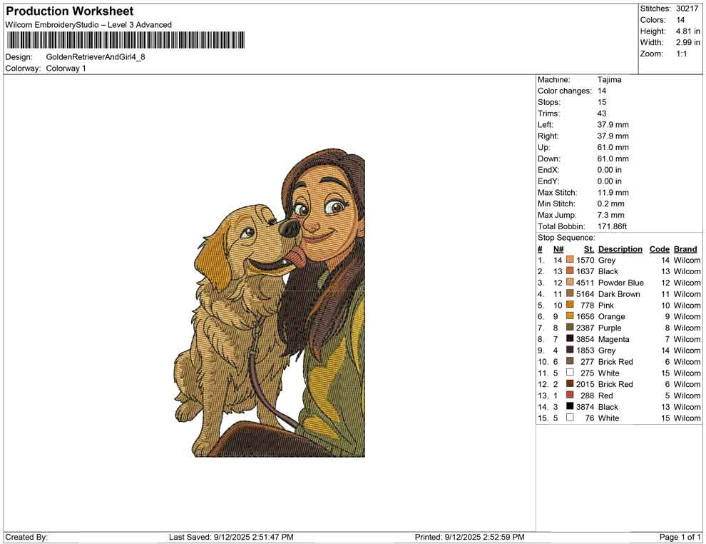 Golden Retriever And Girl
