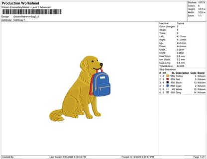 Golden Retriever Bag