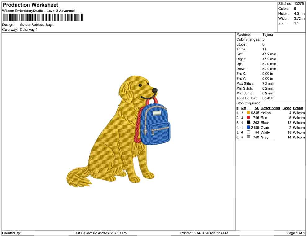 Golden Retriever Bag