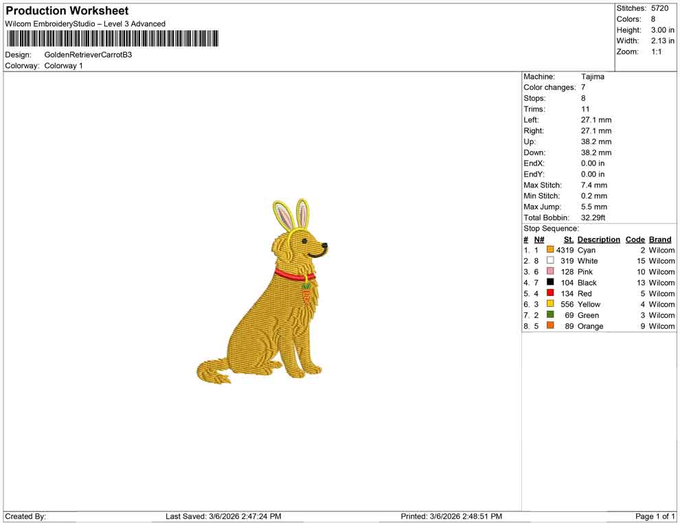 Golden Retriever Carrot B