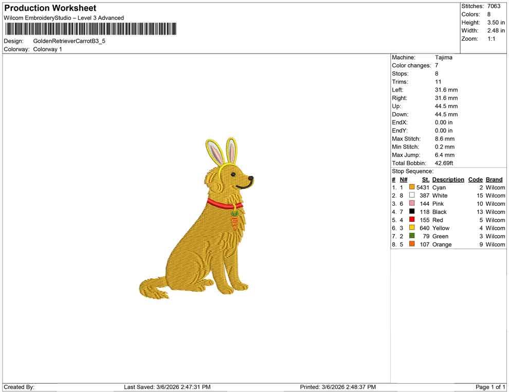 Golden Retriever Carrot B