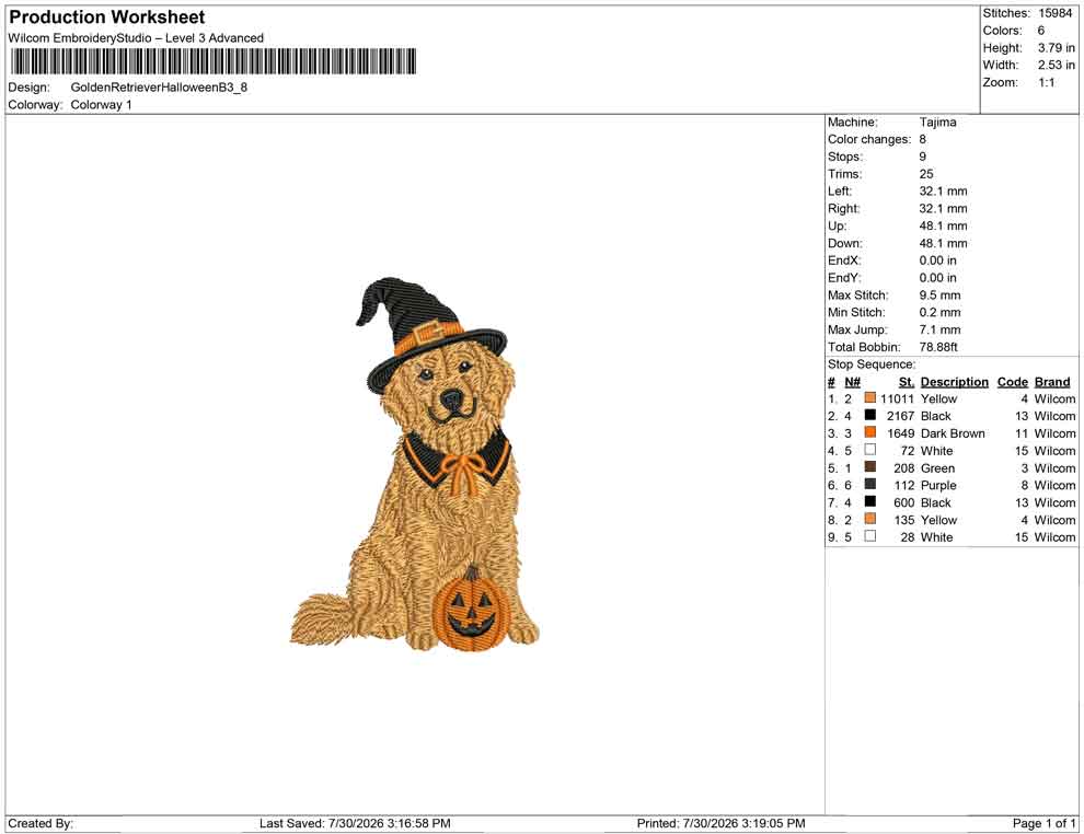 Golden Retriever Halloween B