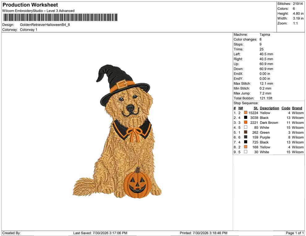 Golden Retriever Halloween B