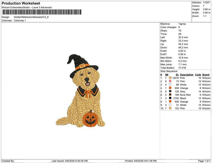 Golden Retriever Halloween C