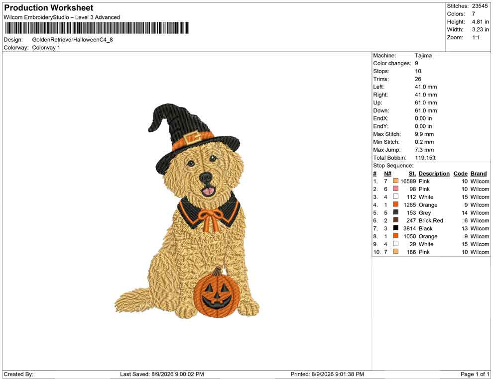 Golden Retriever Halloween C