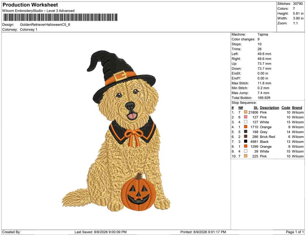 Golden Retriever Halloween C
