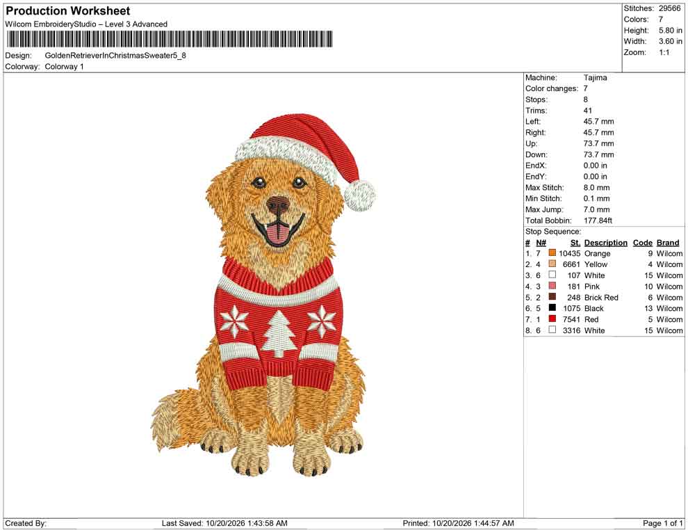 Golden Retriever In Christmas Sweater