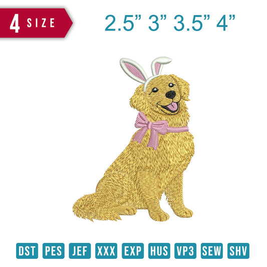Golden Retriever Pink Ribbon B