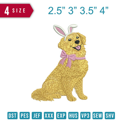 Golden Retriever Pink Ribbon B