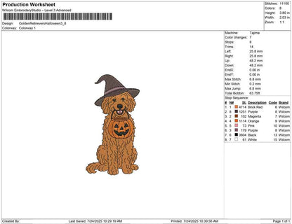 Golden Retrievers Halloween B