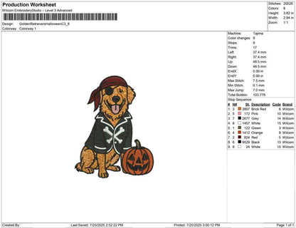 Golden Retrievers Halloween C