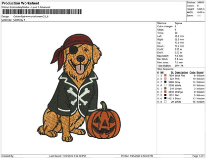 Golden Retrievers Halloween C