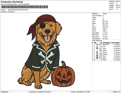 Golden Retrievers Halloween C