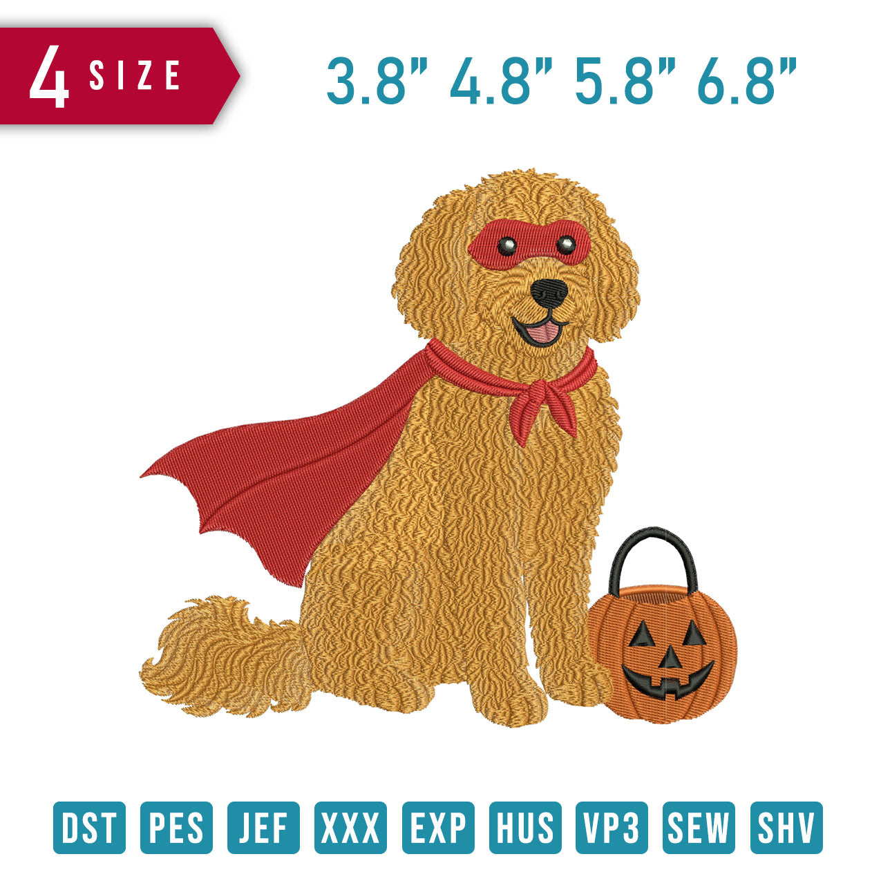 Goldendoodle Dog Pumpkin B