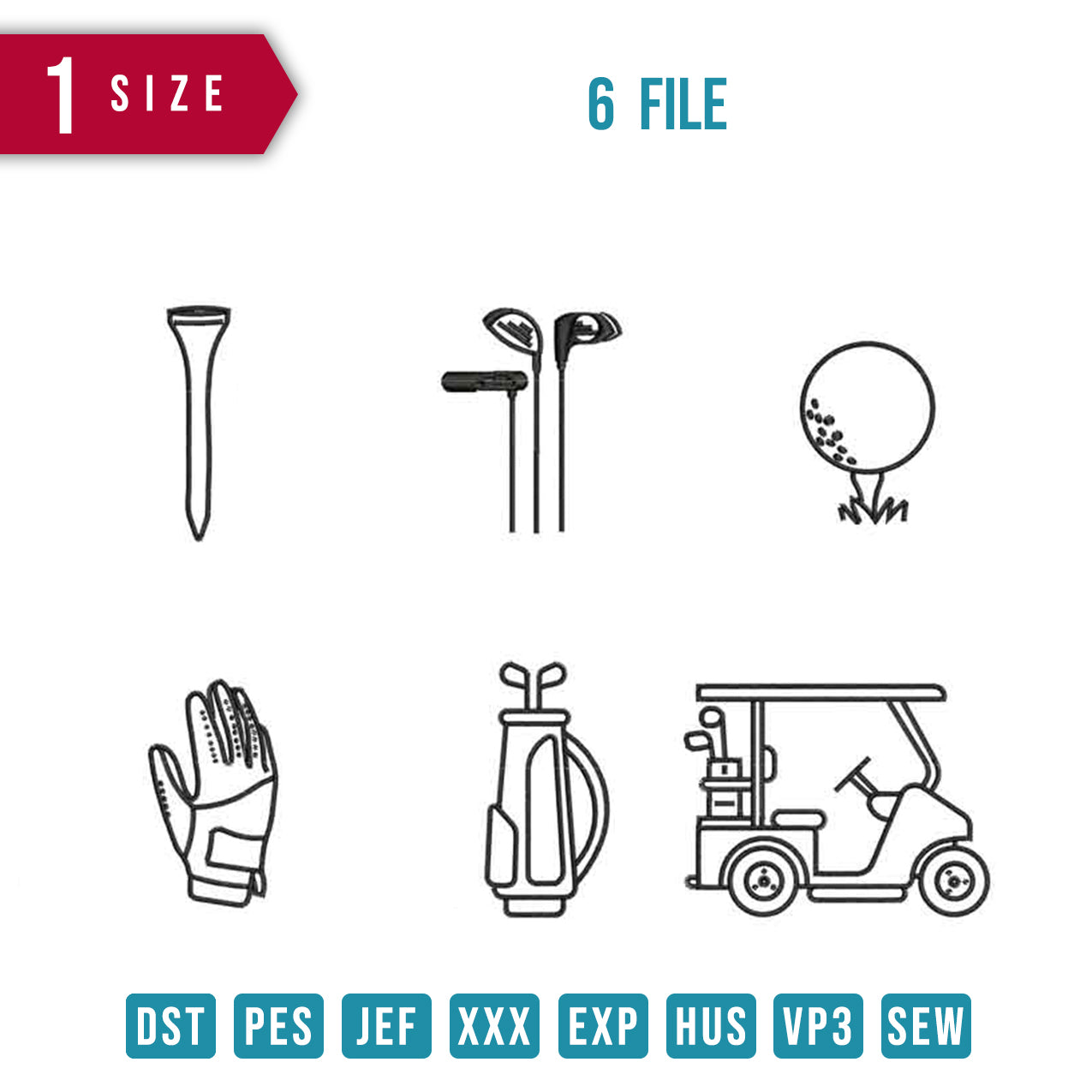 Golf Icon separated