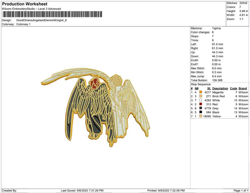 Good Omens Angel and Demon Wings