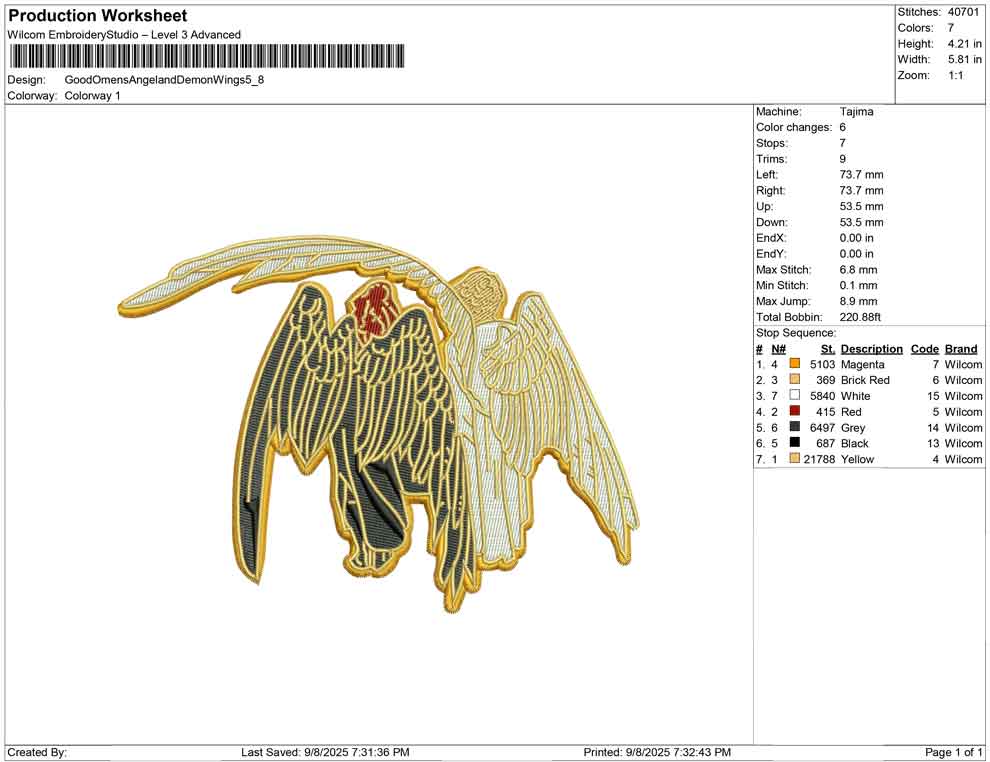 Good Omens Angel and Demon Wings