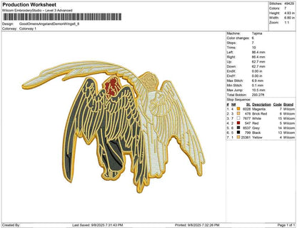Good Omens Angel and Demon Wings