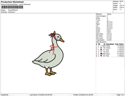 Goose Ribbon