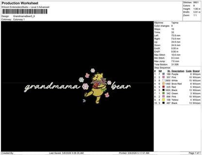 Grandmama Bear