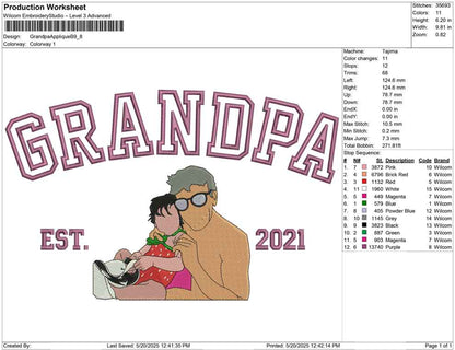 Grandpa Applique B