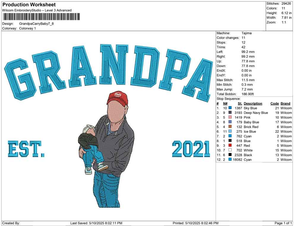 Grandpa Carry Baby