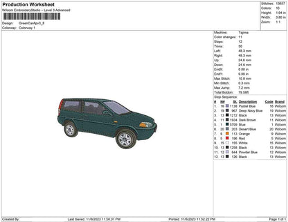Green car Apv