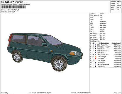 Green car Apv