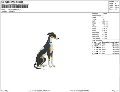 Greyhound Dog C