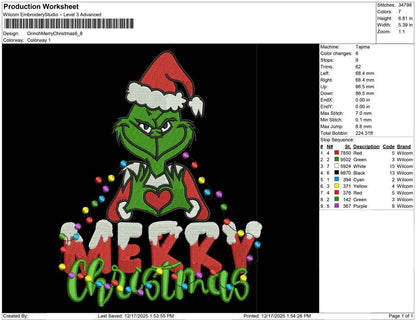 Grinch Merry Christmas