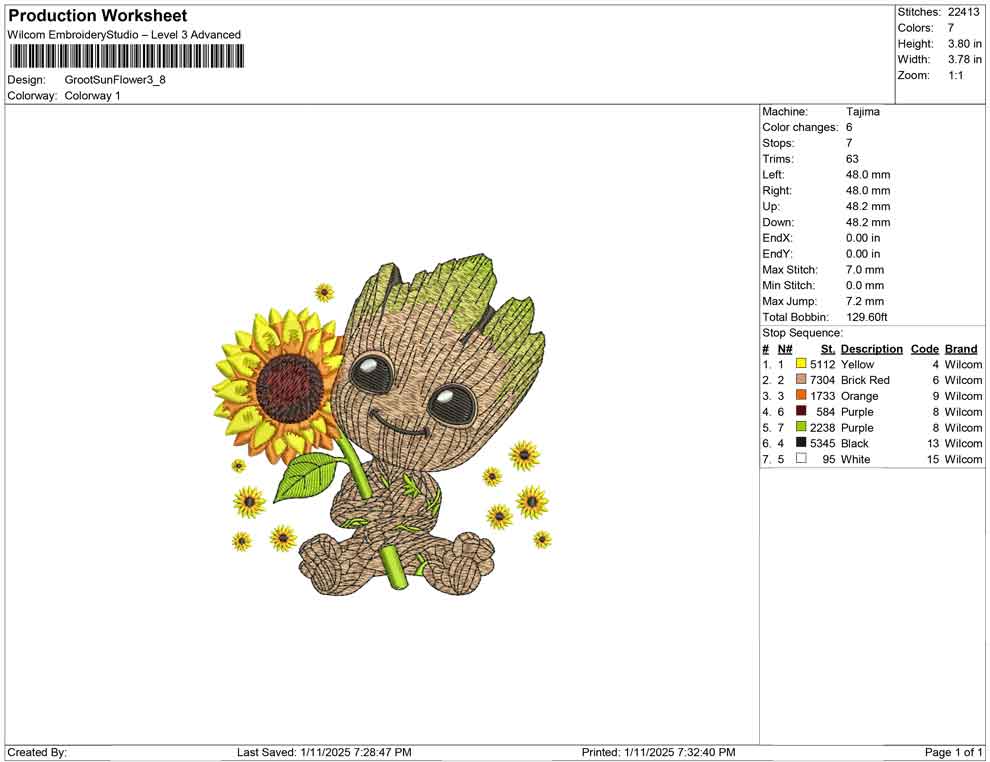 Groot Sun Flower