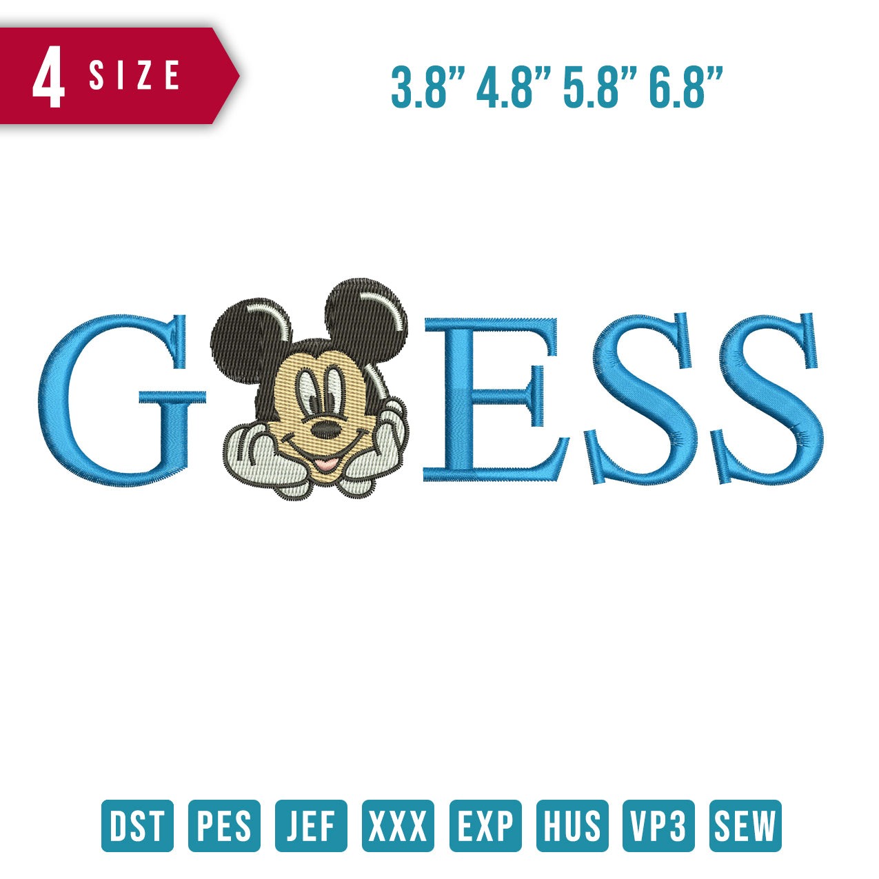 Guess mickey face
