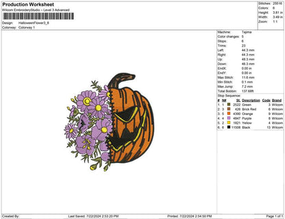 Halloween Flower