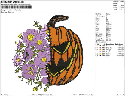 Halloween Flower