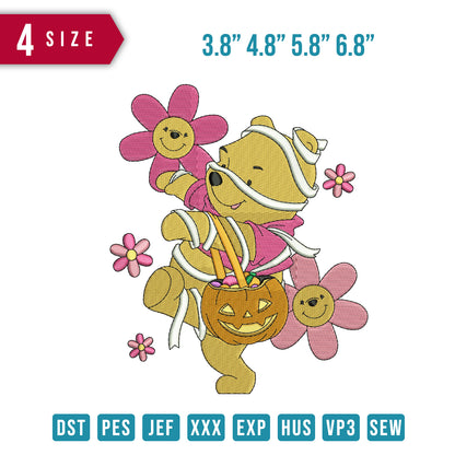 Halloween Pooh Flower