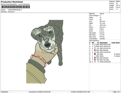 Hand And Baby Dog