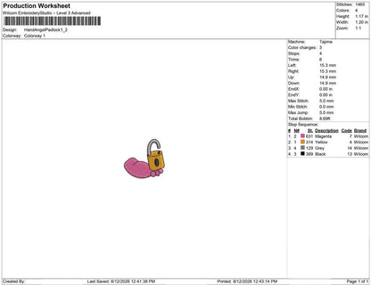 Hand Angel Padlock